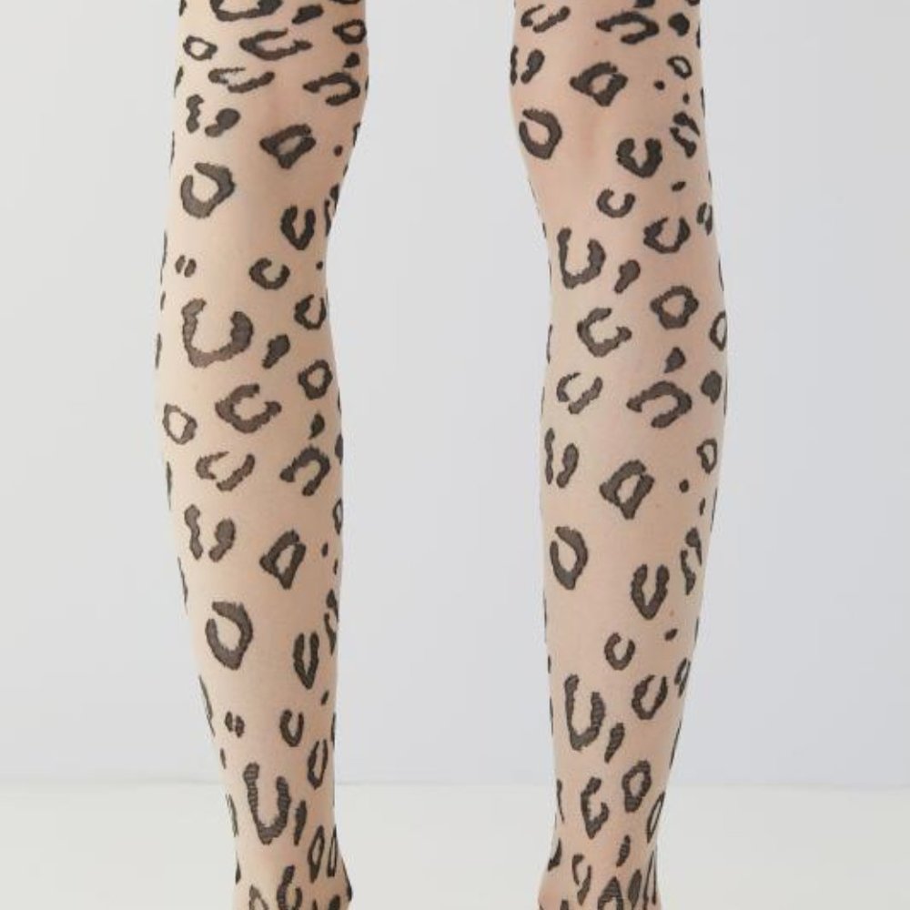 Urban outfitters leopard sheer tights